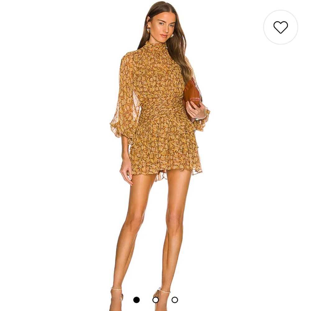 Sunset Long Sleeve Ruched Mini Dress